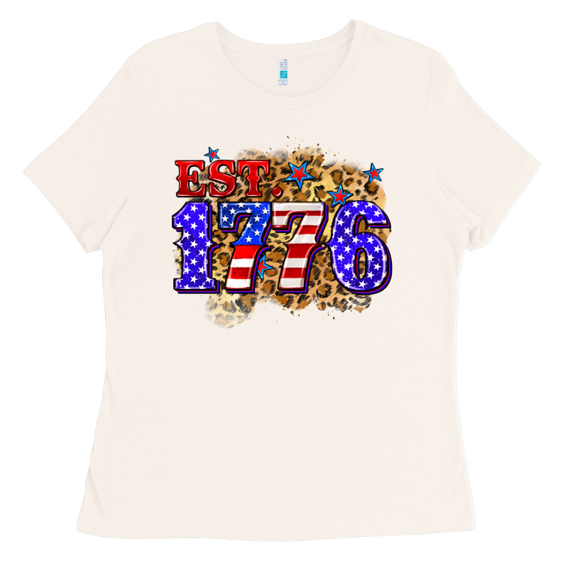 Est. 1776 4th Of July Ladies Tee by Zillion Design Studio | Teevron