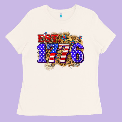Est. 1776 4th Of July Ladies Tee Designed By Zillion Design Studio