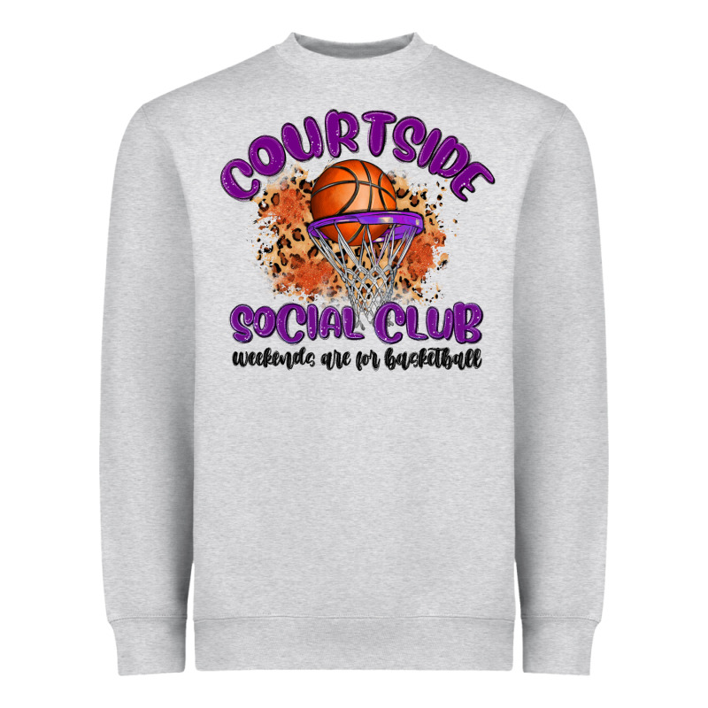 Courtside Social Club Heavyweight Sweatshirt by MaliasSmallBusiness | Teevron