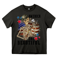 Asphalt America the beautiful 4th of july Heavy Core Tee - CowGirlArtShop