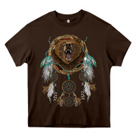 Bear  Native Dreamcatcher Heavy Core Tee | Teevron
