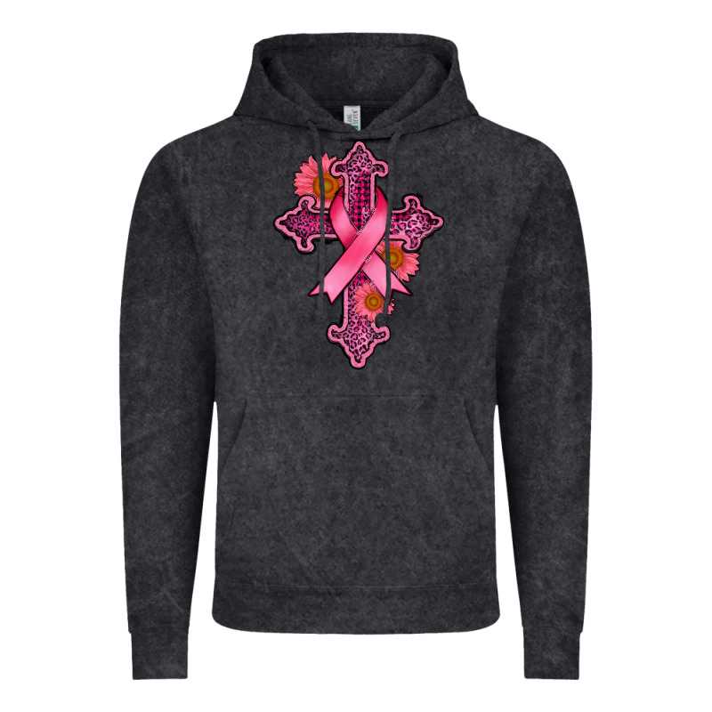 Breast Cancer Cross Vintage Hoodie by AdoDesignShop | Teevron