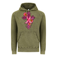 Vintage Olive breast cancer cross Vintage Hoodie - AdoDesignShop