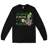 Black everybody in the pub gettin' tipsy Long Sleeve Tee - MaliasSmallBusiness