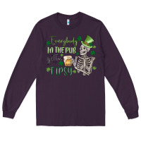 Plum everybody in the pub gettin' tipsy Long Sleeve Tee - MaliasSmallBusiness
