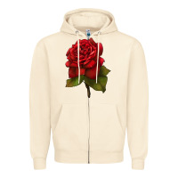 Sandshell Oklahoma Rose Illustrations Zipper Hoodie - LillyAllenDesigns
