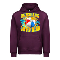 Mauve Wine Sunshine on my mind Urban Hoodie - FaDigitalArtStudio