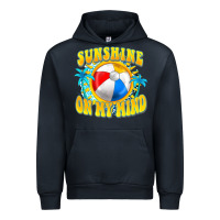 Navy Sunshine on my mind Urban Hoodie - FaDigitalArtStudio