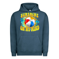 Pigment Midnight Navy Sunshine on my mind Urban Hoodie - FaDigitalArtStudio