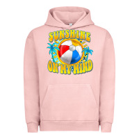 Pigment Salmon Sunshine on my mind Urban Hoodie - FaDigitalArtStudio
