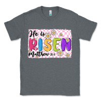 Charcoal Heather checkered risen Classic Tee - MaliasSmallBusiness