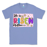 Colony Blue checkered risen Classic Tee - MaliasSmallBusiness