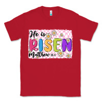 Red checkered risen Classic Tee - MaliasSmallBusiness