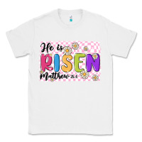 White checkered risen Classic Tee - MaliasSmallBusiness