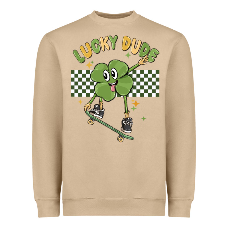 Lucky Dude Heavyweight Sweatshirt by MaliasSmallBusiness | Teevron