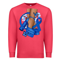 Cardinal Colon Cancer diva blue ribbon Premium Sweatshirt - NancyCooperArtShop