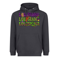 Smoke Louisiana Mardi Gras Heavyweight Hoodie - NancyCooperArtShop