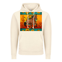 Vintage Artic western sunset galloping horse sunflower Vintage Hoodie - Artiststas