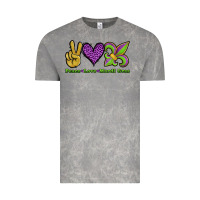 Cloud Rock peace love mardi gras Vintage Tee - Jasminsmagicworld