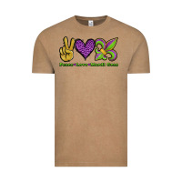 Vintage Coffee peace love mardi gras Vintage Tee - Jasminsmagicworld