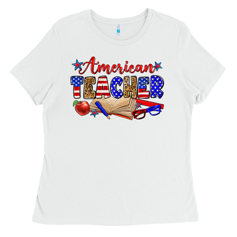 American Teacher Ladies Tee by Zillion Design Studio | Teevron