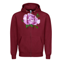Life's Little Pleasures Rose Zipper Hoodie | Teevron