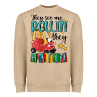 Mushroom they see me rollin' they hatin' Heavyweight Sweatshirt - MaliasSmallBusiness