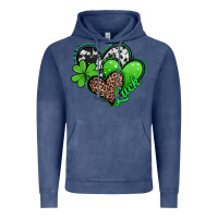 Vintage Denim St. Patrick's Day hearts Vintage Hoodie - Jasminsmagicworld