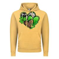 Vintage Mustard St. Patrick's Day hearts Vintage Hoodie - Jasminsmagicworld