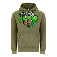 Vintage Olive St. Patrick's Day hearts Vintage Hoodie - Jasminsmagicworld