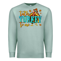 Seafoam Talk Turkey To Me Premium Sweatshirt - texasbilliewilder