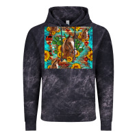 Cloud Black sunflowers and cactus horses turquoise aztec leopard background Vintage Hoodie - Artiststas