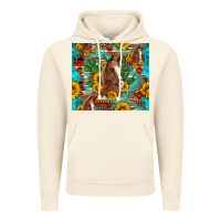 Vintage Artic sunflowers and cactus horses turquoise aztec leopard background Vintage Hoodie - Artiststas
