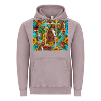 Vintage Zinc sunflowers and cactus horses turquoise aztec leopard background Vintage Hoodie - Artiststas