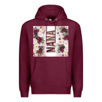Burgundy mother's day nana flowers tumbler tbs Premium Hoodie - TumblerDesignByShophia