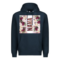 Navy mother's day nana flowers tumbler tbs Premium Hoodie - TumblerDesignByShophia