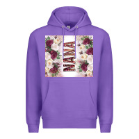 Purple mother's day nana flowers tumbler tbs Premium Hoodie - TumblerDesignByShophia