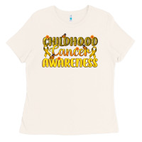 Bone Childhood Cancer Awareness Ladies Tee - texasbilliewilder