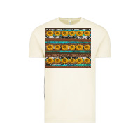 Vintage Arctic sunflowers leopard cowhide turquoise Vintage Tee - BarkalooDesign