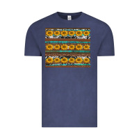 Vintage Denim sunflowers leopard cowhide turquoise Vintage Tee - BarkalooDesign