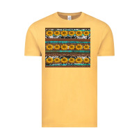 Vintage Mustard sunflowers leopard cowhide turquoise Vintage Tee - BarkalooDesign