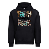 Black Western Faith Over Fear Urban Hoodie - FaDigitalArtStudio
