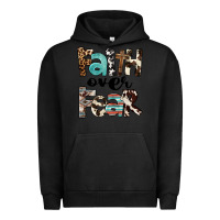 Pigment Black Western Faith Over Fear Urban Hoodie - FaDigitalArtStudio