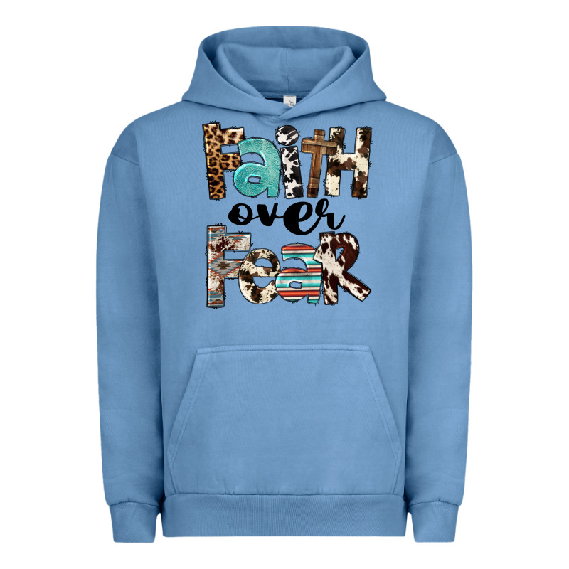 Western Faith Over Fear Urban Hoodie by FaDigitalArtStudio | Teevron
