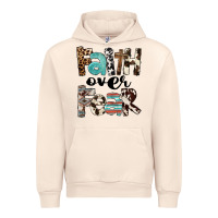 Sandshell Western Faith Over Fear Urban Hoodie - FaDigitalArtStudio