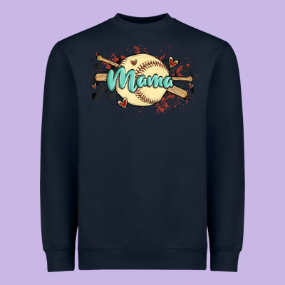 Softball Mama Heavyweight Sweatshirt Designed By Maliassmallbusiness