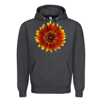 Smoke Little Becka Sunflower Zipper Hoodie - LillyAllenDesigns
