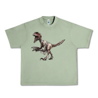 Oil Green Deinonychus Urban Heavy Tee - LillyAllenDesigns
