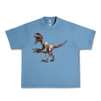 Pebble Blue Deinonychus Urban Heavy Tee - LillyAllenDesigns