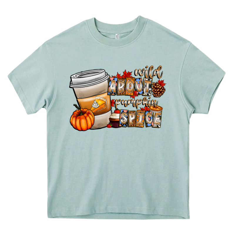 Wild About Pumpkin Spice Heavy Core Tee by CowhideDigitalArt | Teevron